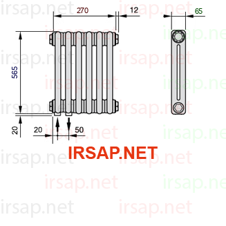 Радиатор IRSAP Tesi 20565/6 T18 CL 01